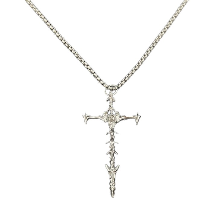 Hip Hop Design Vintage Skull Necklace