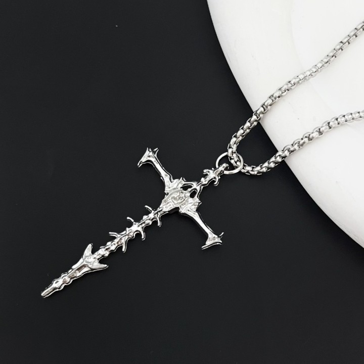 Hip Hop Design Vintage Skull Necklace