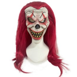 Brown Hair Clown Masks Halloween Cosplay Masks Horror Party Mask