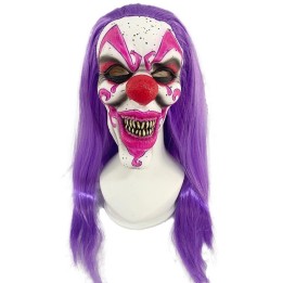 Purple Hair Halloween Horror Masks Cosplay Party Masks