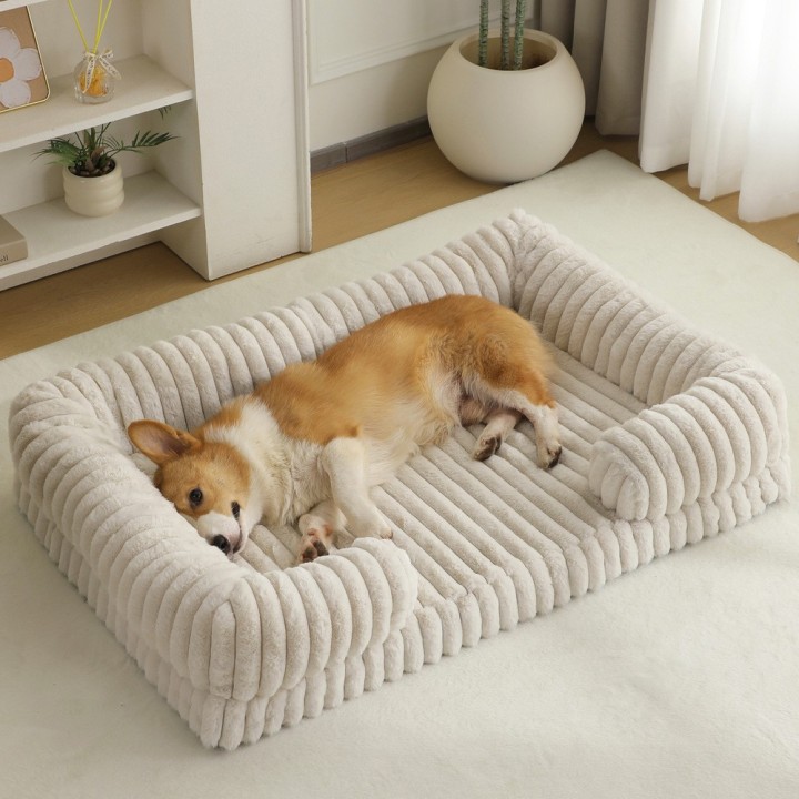 Rectangle Soft Bed for Small Medium Large Dog Cat Orthopedic Waterproof Bed
